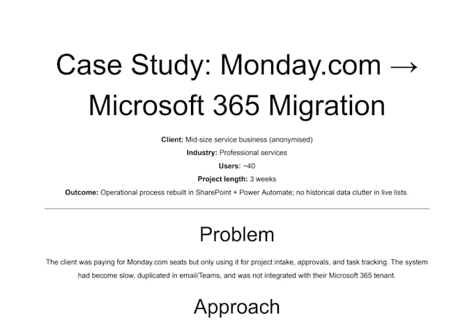 migrate your workflow and files from monday or box to sharepoint
